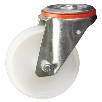 125mm Swivel Bolt Hole Castor Nylon Wheel